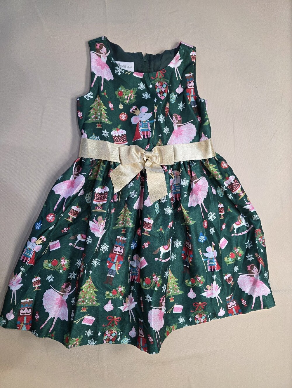 Bonnie Jean 4T Nutcracker Christmas Dress Ballerina Holiday Party Green